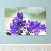 Paarse geweldplegingen canvas afdruk (Insitu (Houten vloer))