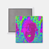 paarse gezichtsmagneet magneet (Voorkant / Achterkant)