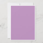 Paarse Gezochte Westerne Cowboy Birthday Uitnodigi Kaart (Achterkant)