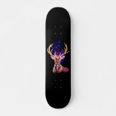 Paarse Ghost Deer Persoonlijk Skateboard (Voorkant)