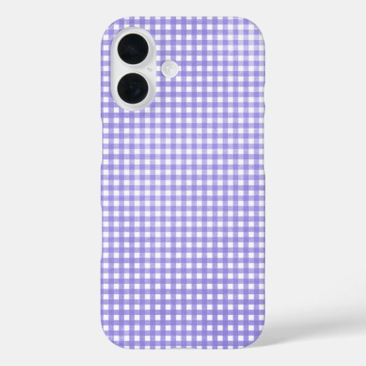 paarse gingham Case-Mate iPhone case (Achterkant)