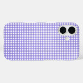 paarse gingham Case-Mate iPhone case (Achterkant (horizontaal))