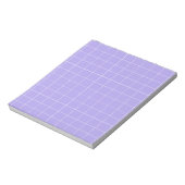 Paarse Gingham Checkered Classic briefpapier Notitieblok (Linkerzijde)