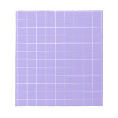 Paarse Gingham Checkered Classic briefpapier Notitieblok (Voorkant)