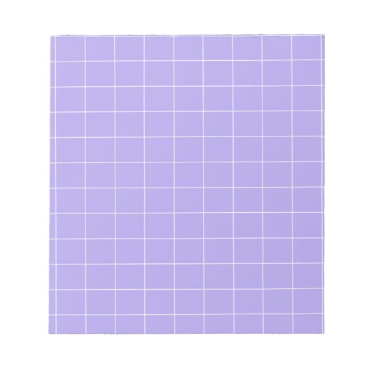 Paarse Gingham Geruite Klassieke Kantoorartikelen Notitieblok (Voorkant)