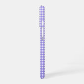 paarse gingham iPhone 16 hoesje (Linkerkant)