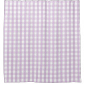 Paarse Gingham Patroon Moderne Boerderij Douchegordijn (Voorkant)