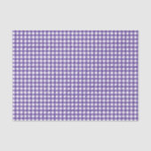Paarse Gingham Plaid Rut Tissuepapier (Voorkant)