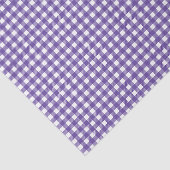 Paarse Gingham Plaid Rut Tissuepapier (Detail)