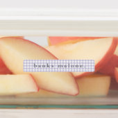 Paarse Gingham Waterdichte Naam Labels (Aangebracht)