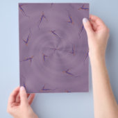Paarse Ginseng Man Bulk Scrapbook Papier Pagina's Flyer (Hand)
