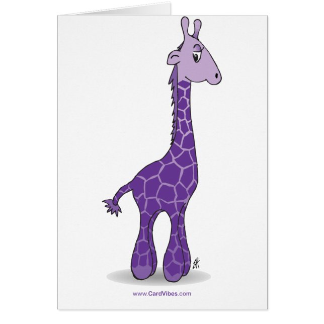 Paarse giraffe (Voorkant)