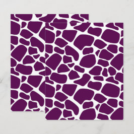 Paarse Giraffe Achtergrond, Dierprint Patroon