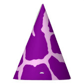 Paarse Giraffe afdrukken Feesthoedjes (Links)