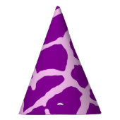 Paarse Giraffe afdrukken Feesthoedjes (Rechts)