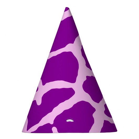 Paarse Giraffe afdrukken Feesthoedjes (Rechts)