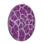 Paarse Giraffe Art Dartbord (Voorkant Links)