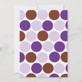 Paarse Giraffe Baby shower Kaart (Achterkant)