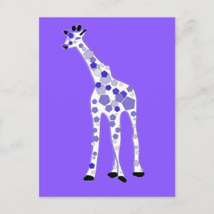 PAARSE Giraffe Briefkaart