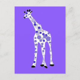 PAARSE Giraffe Briefkaart