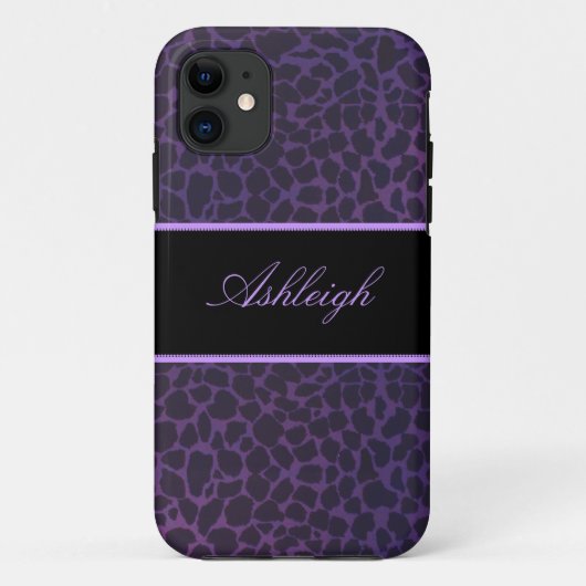 Paarse Giraffe Casemate ID iPhone 5s Gevallen Case-Mate iPhone Case (Achterkant)