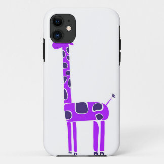 Paarse Giraffe iPhone 5 hoes