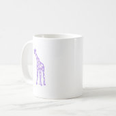PAARSE GIRAFFE KOFFIEMOK (Voorkant links)