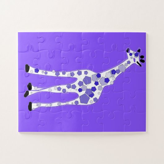PAARSE Giraffe Legpuzzel (Horizontaal)