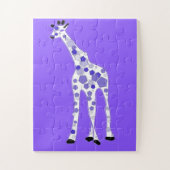PAARSE Giraffe Legpuzzel (Verticaal)