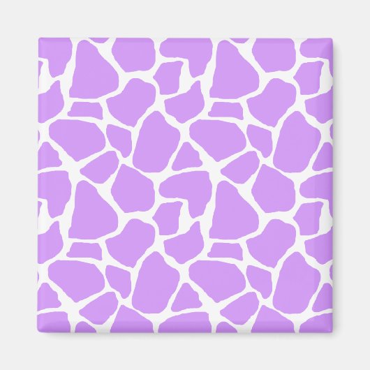 Paarse Giraffe Patroon Magneet (Voorkant)