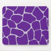 Paarse Giraffe Print Mousepad Muismat (Voorkant)