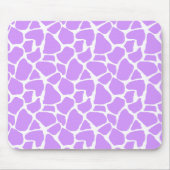 Paarse Giraffe Print Mousepad Muismat (Voorkant)