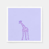 paarse giraffe servet (Voorkant)