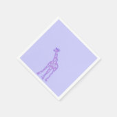 paarse giraffe servet (Hoek)