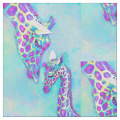 paarse giraffen stof (Close Up)