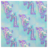 paarse giraffen stof (Swatch)