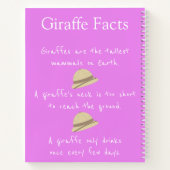 Paarse Giraffes Notitieboek (Achterkant)