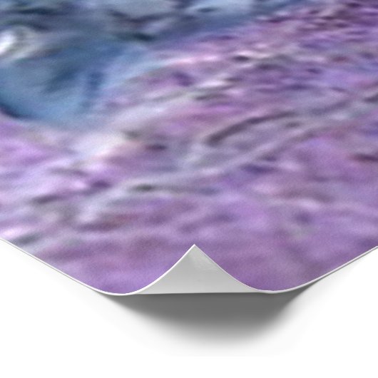 Paarse Giraffes Poster (Hoek)