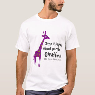 Paarse Giraffes T-shirt