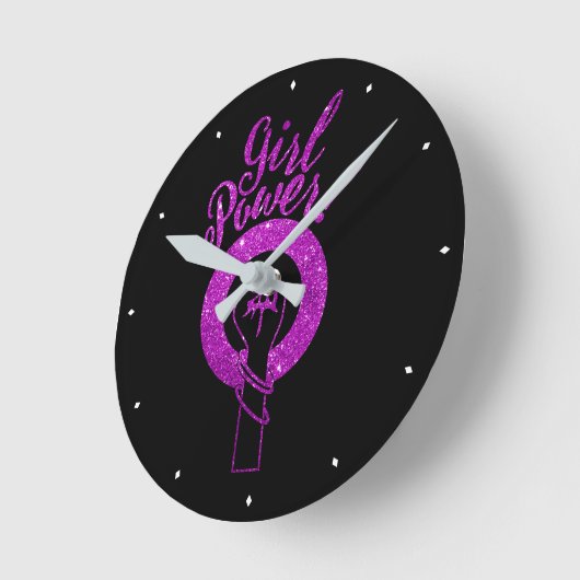 Paarse Girl Power  Ronde Klok (Hoek)