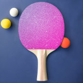 Paarse Girly Glitter en Sparkle Tafeltennisbatje