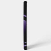 Paarse gladde metalen aluminium blikjes samsung galaxy hoesje (Linkerkant)