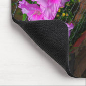 Paarse Gladiola Flower Mousepad Muismat (Hoek)