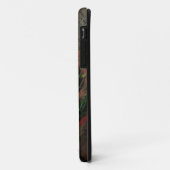 Paarse Gladiola Flower Phone Case (Achterkant/links)
