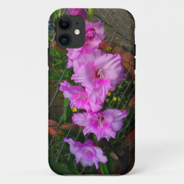 Paarse Gladiola Flower Phone Case