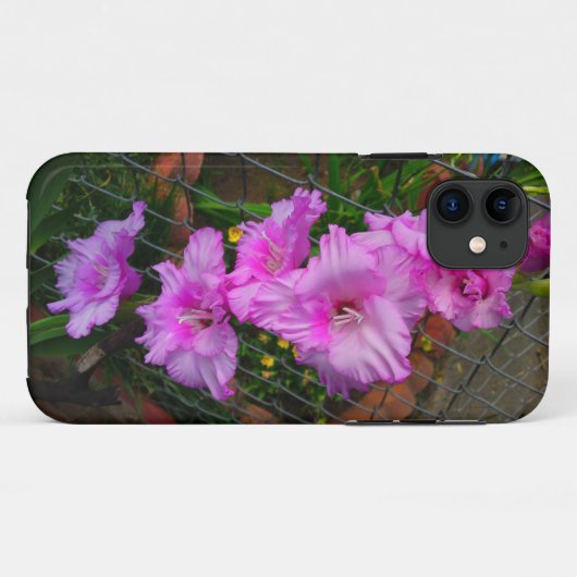 Paarse Gladiola Flower Phone Case (Achterkant (horizontaal))