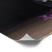 Paarse Gladiolus Flowers Art Print Poster (Hoek)