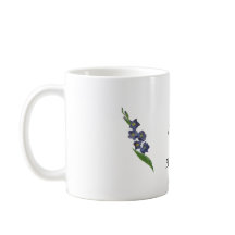  Paarse Gladiolus Waterverf Mok Gift