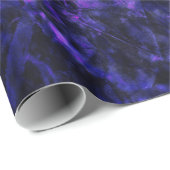 Paarse Glam Abstract Verjaardagsfeestje Cadeaupapier (Rol Hoek)