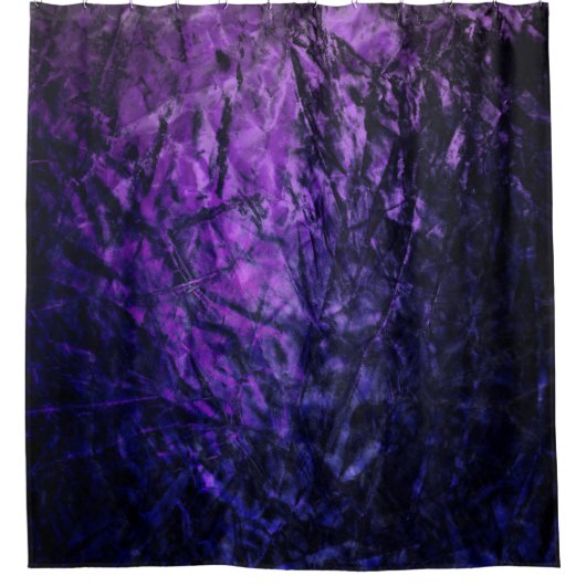 Paarse Glam Abstracte Patroon Douchegordijn (Voorkant)